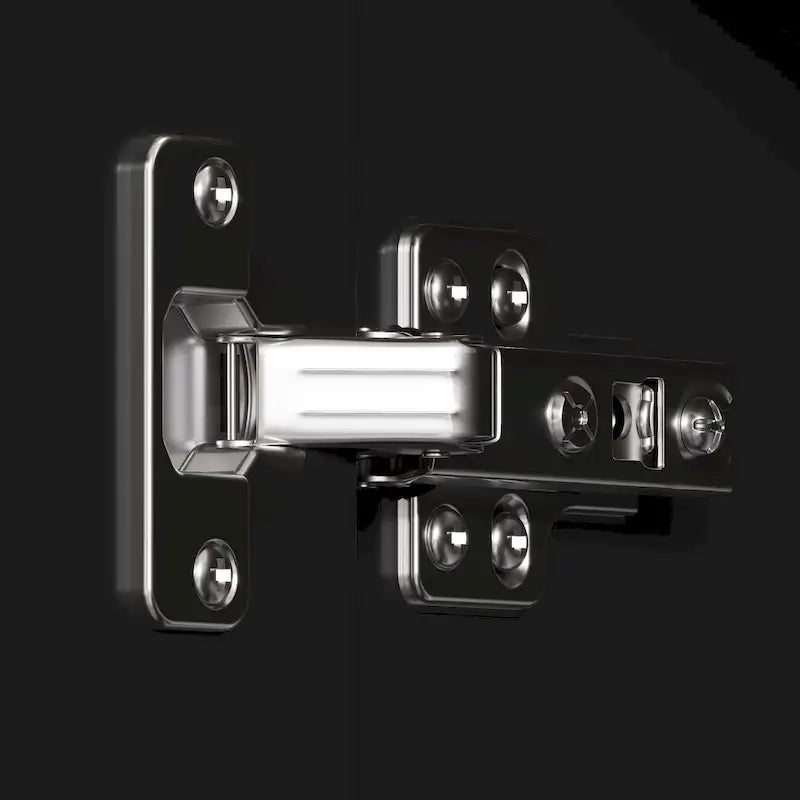 Kitchen Island with Drawers & Glass Cabinets, Converts to Office Desk