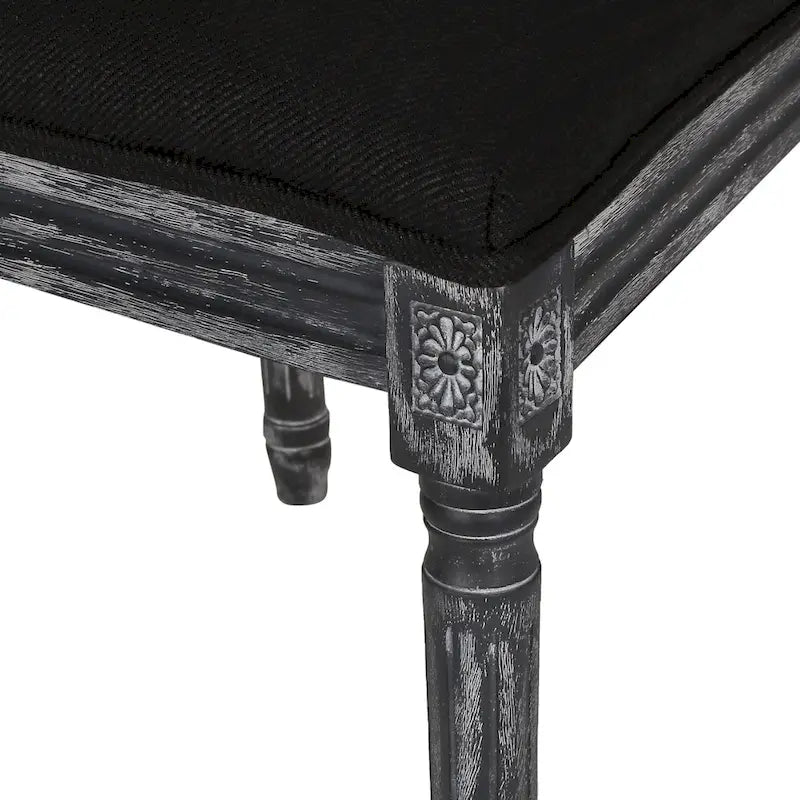 Remuda Wood and Cane Upholstered 5 Piece Circular Dining Set by