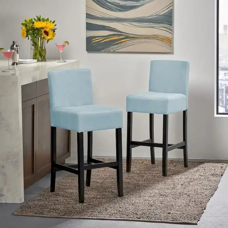 Lopez 30-inch Fabric Barstool (Set of 2) by 