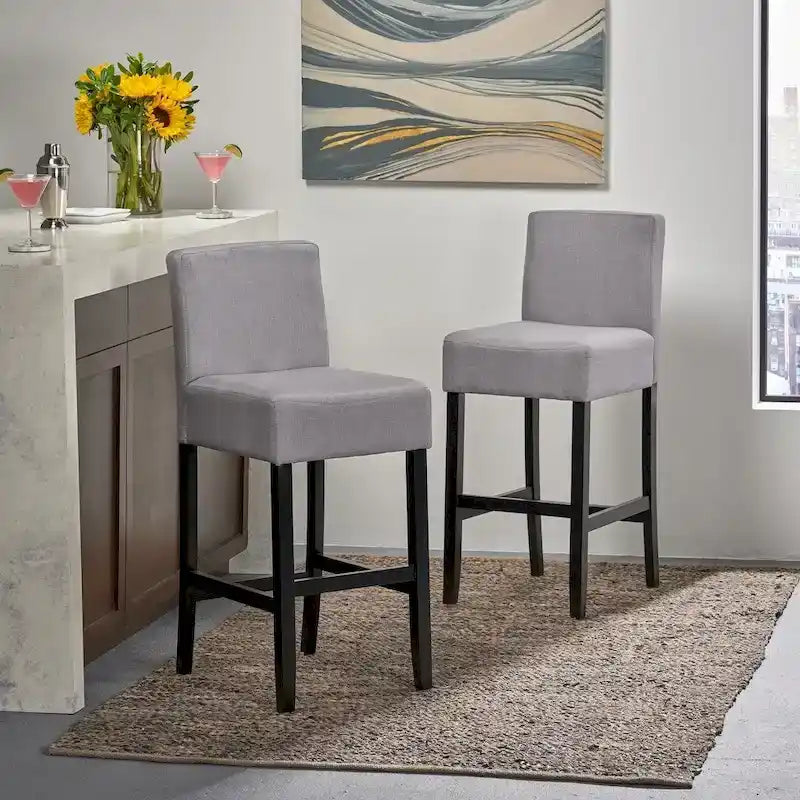 Lopez 30-inch Fabric Barstool (Set of 2) by