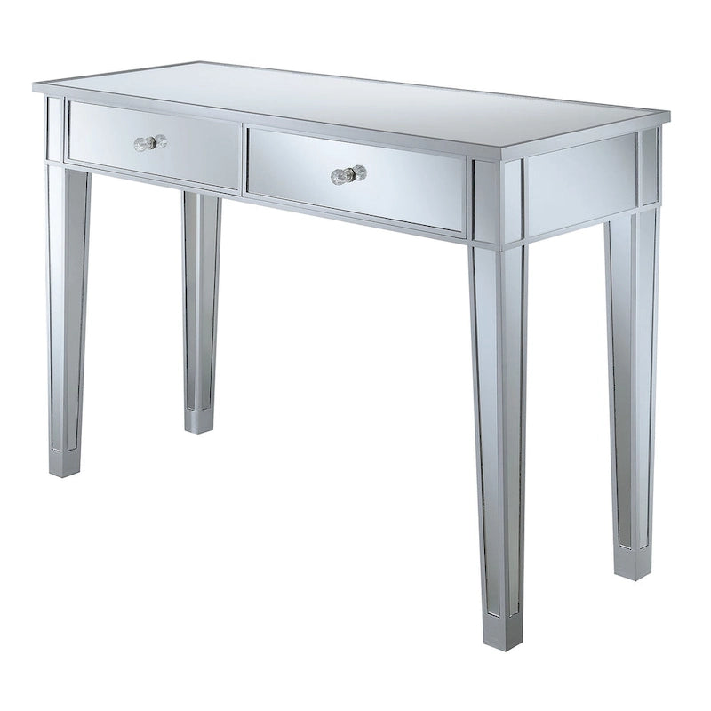 Gold Coast Mirrored 2 Drawer Desk/Console Table