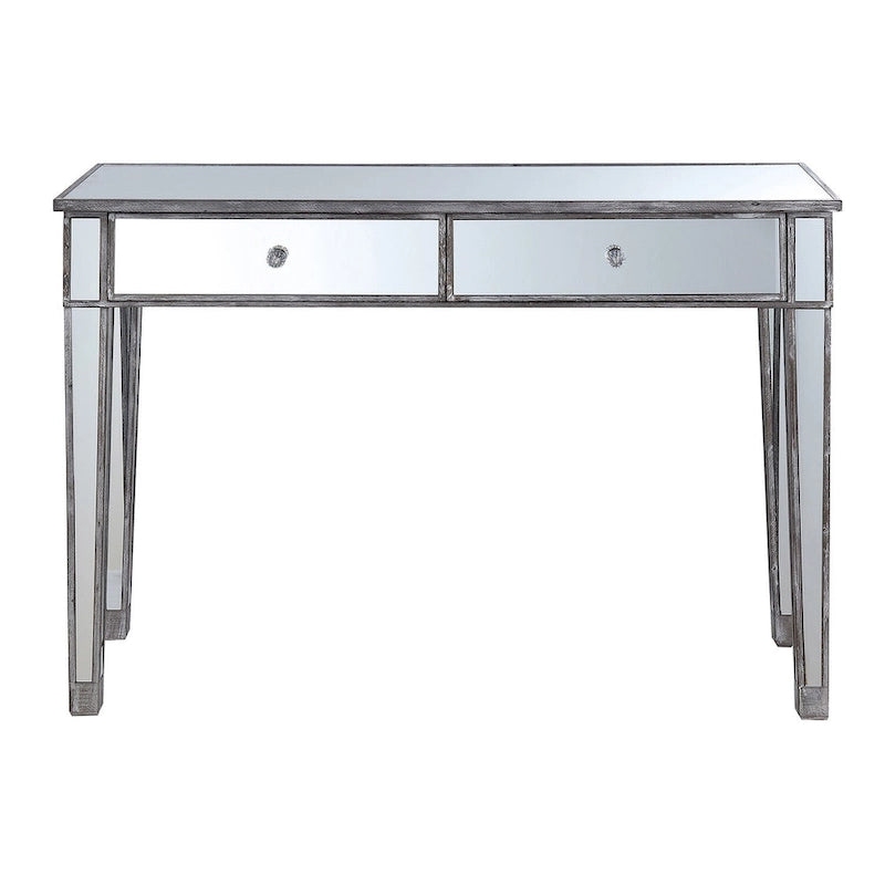 Gold Coast Mirrored 2 Drawer Desk/Console Table