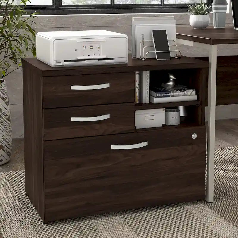 Hybrid Office Storage Cabinet with Drawers by