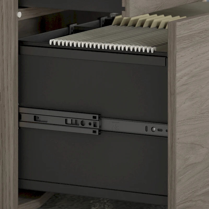 Hybrid Office Storage Cabinet with Drawers by