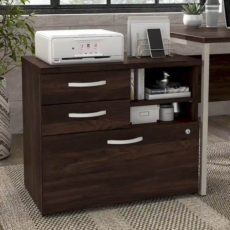 Hybrid Office Storage Cabinet with Drawers by