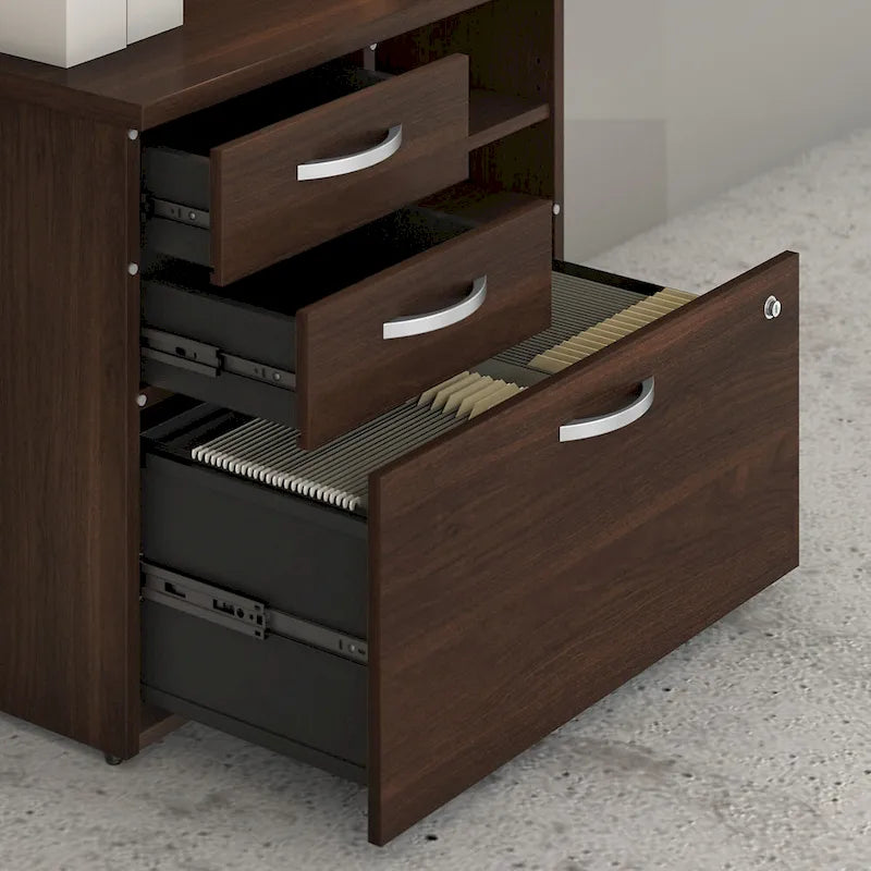 Hybrid Office Storage Cabinet with Drawers by