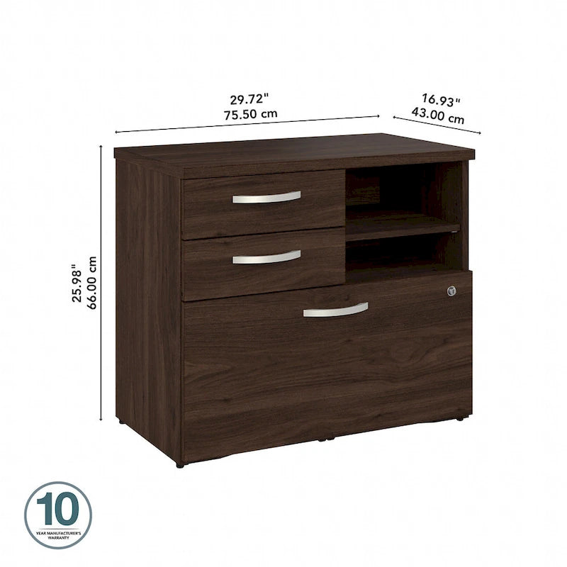 Hybrid Office Storage Cabinet with Drawers by