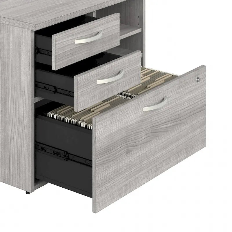 Hybrid Office Storage Cabinet with Drawers by