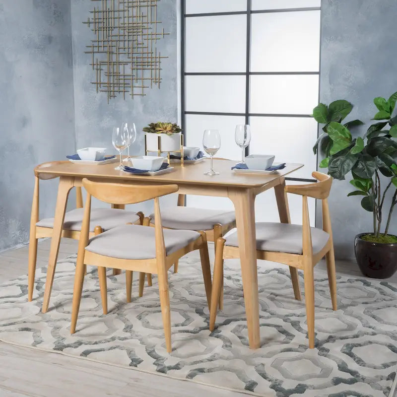 Francie Mid-century 5-piece Dining Set by