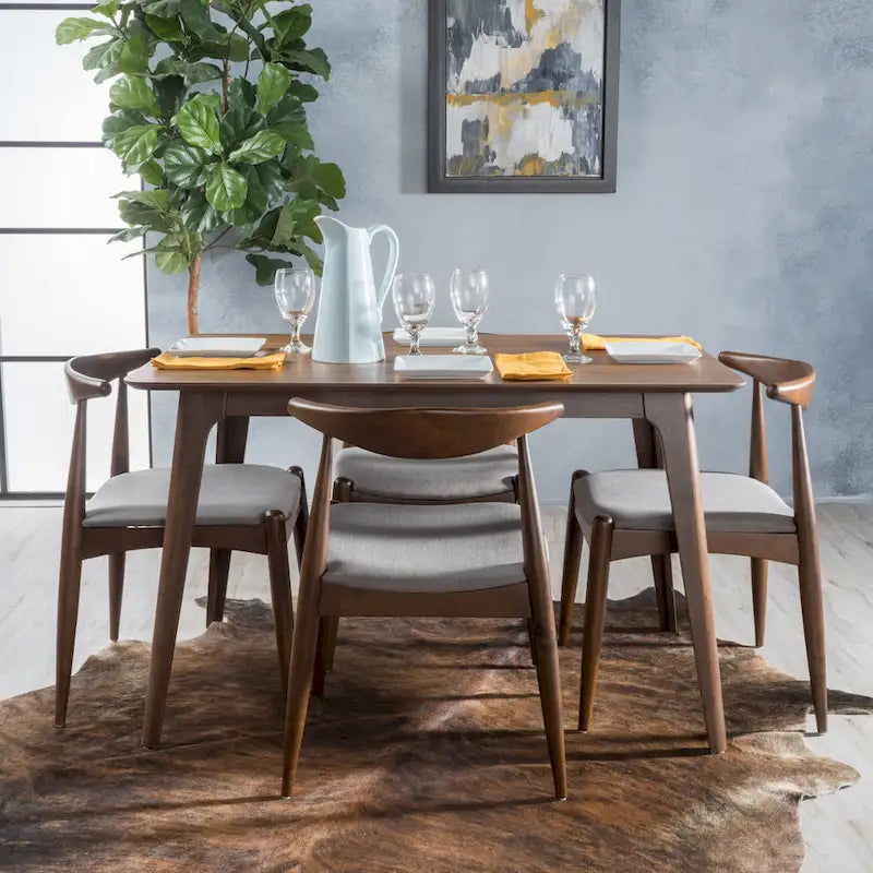 Francie Mid-century 5-piece Dining Set by 
