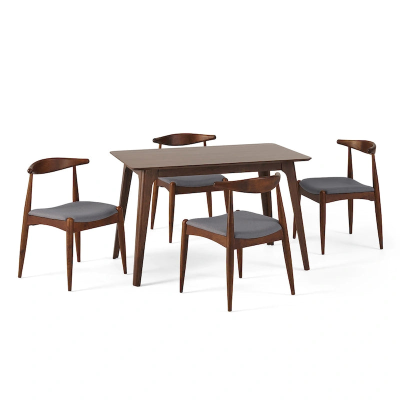 Francie Mid-century 5-piece Dining Set by