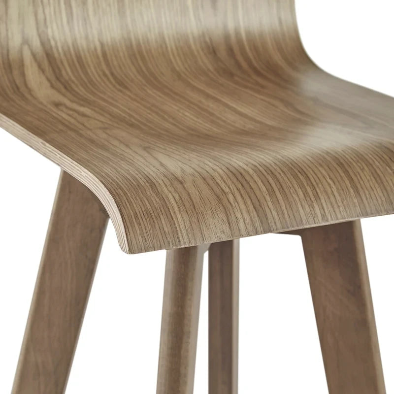 Ellery Mid-Century Modern Swivel Wood Stool (Set of 2)