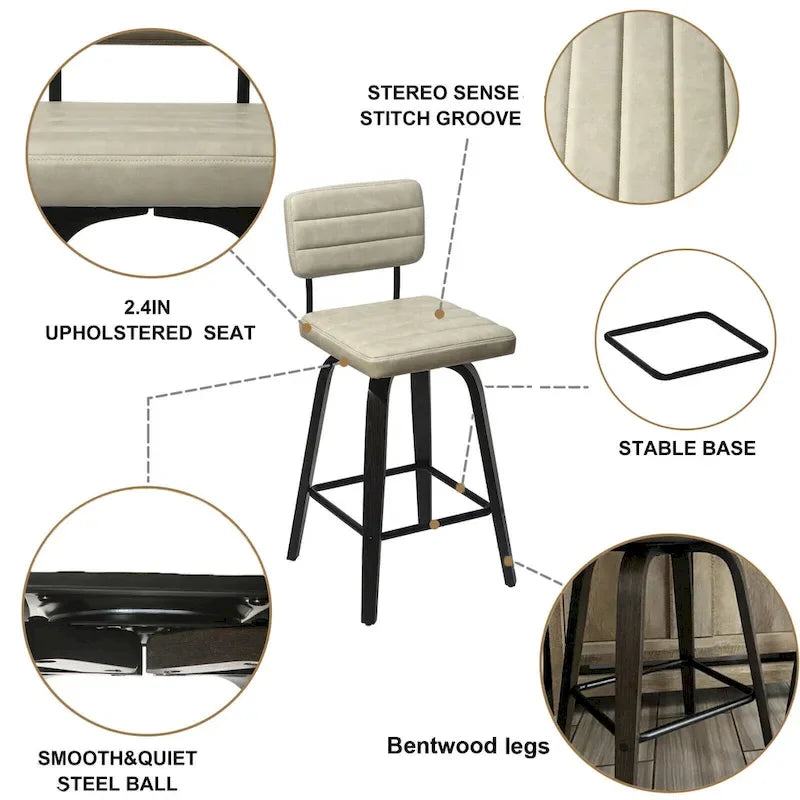 Swivel Bar Stools Bentwood Counter Height Bar Stools