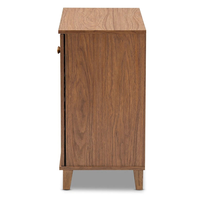 Zdolbuniv Dark Grey 4-shelf Shoe Storage Cabinet