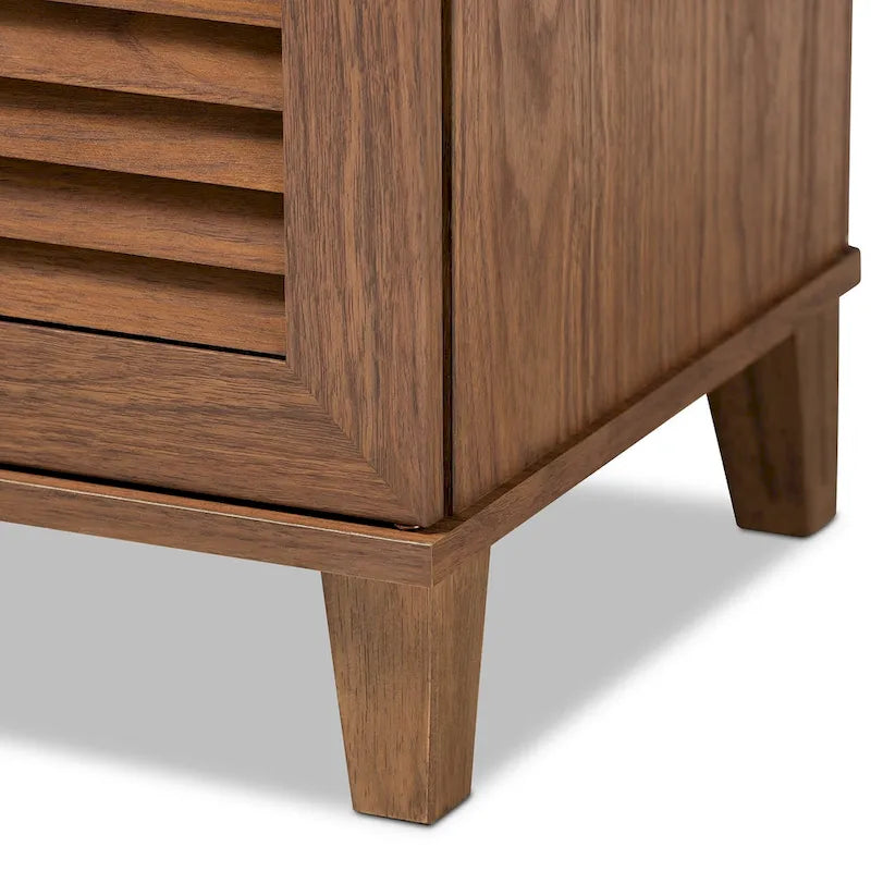 Zdolbuniv Dark Grey 4-shelf Shoe Storage Cabinet