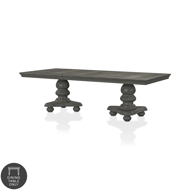 Tima Grey 103-inch Wood Expandable Dining Table