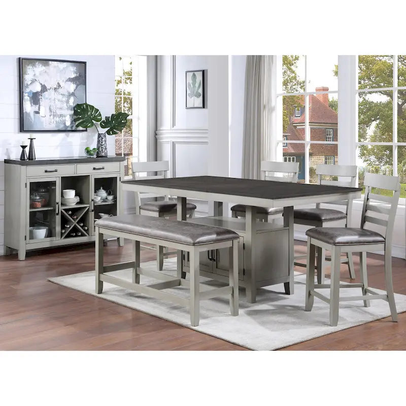 Hasbrook 80-Inch Counter Height Dining Table