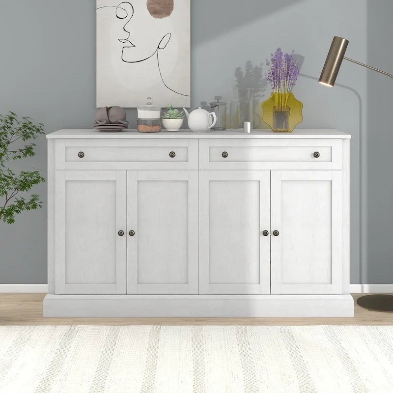Kitchen Sideboard Storage Buffet Cabinet with 2 Drawers and 4 Doors