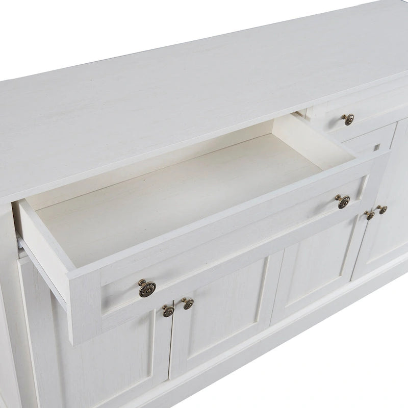 Kitchen Sideboard Storage Buffet Cabinet with 2 Drawers and 4 Doors