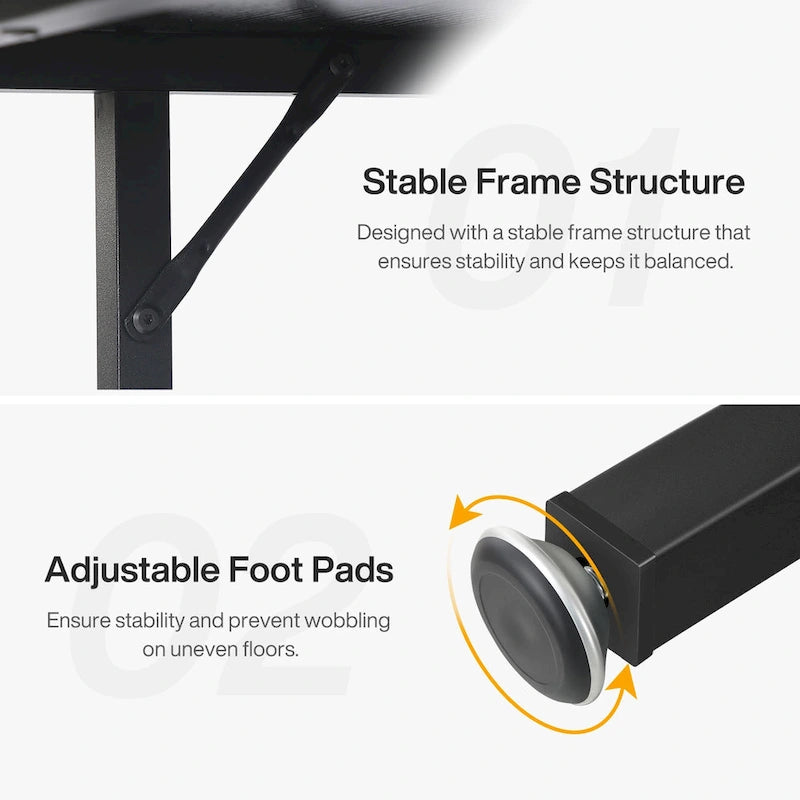 Round Dining Table with Storage Shelves for 4 Metal Legs Wood Table Top for Home Dining Room Living Room, Rustic Brown Black