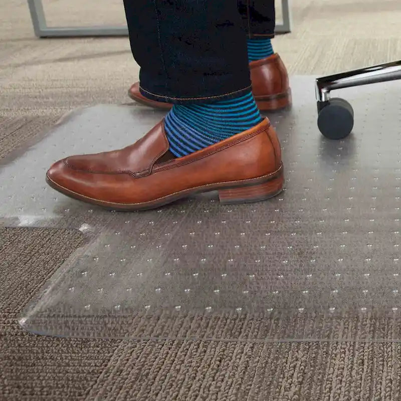PVC Studded Office Chair Mat for Standard Carpet Pile