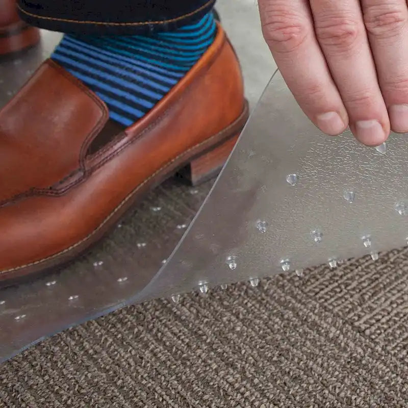 PVC Studded Office Chair Mat for Standard Carpet Pile