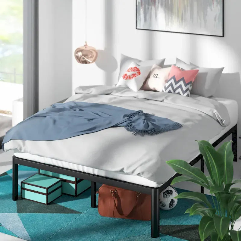 16 Inch Metal Platform Bed