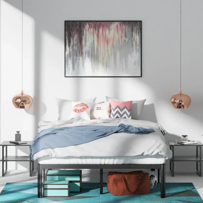 16 Inch Metal Platform Bed