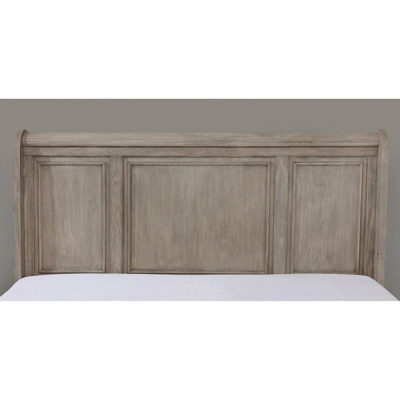 Nahkohe Rustic Grey Wood 2-drawer Sleigh Bed