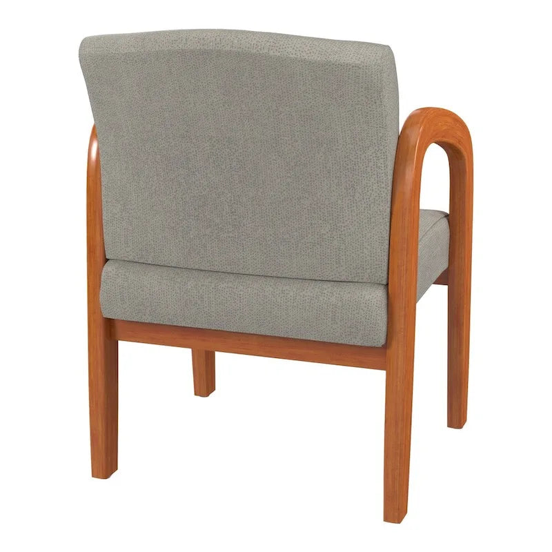 Medium Oak Finish Wood Visitor Chair