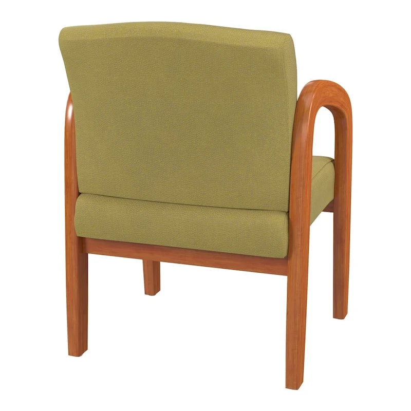 Medium Oak Finish Wood Visitor Chair
