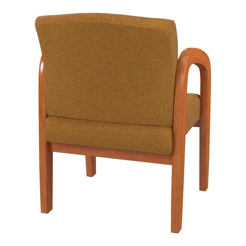 Medium Oak Finish Wood Visitor Chair