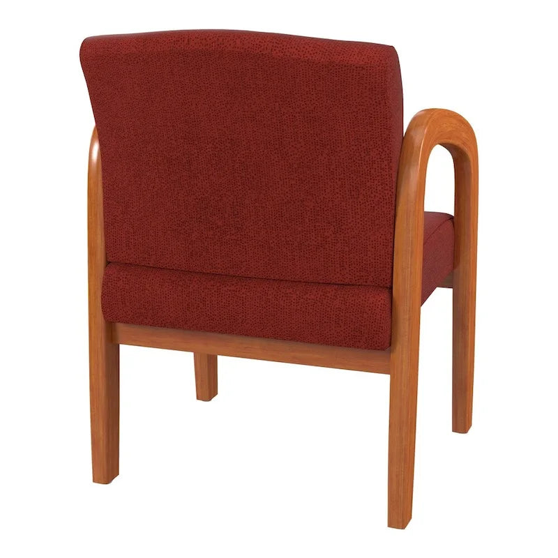 Medium Oak Finish Wood Visitor Chair