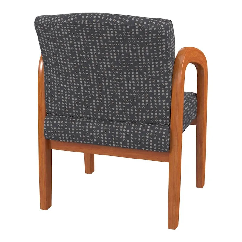 Medium Oak Finish Wood Visitor Chair