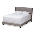 Contemporary Tufted Fabric Bed by