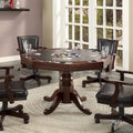 Gary Traditional Cherry Solid Wood Poker Table by 