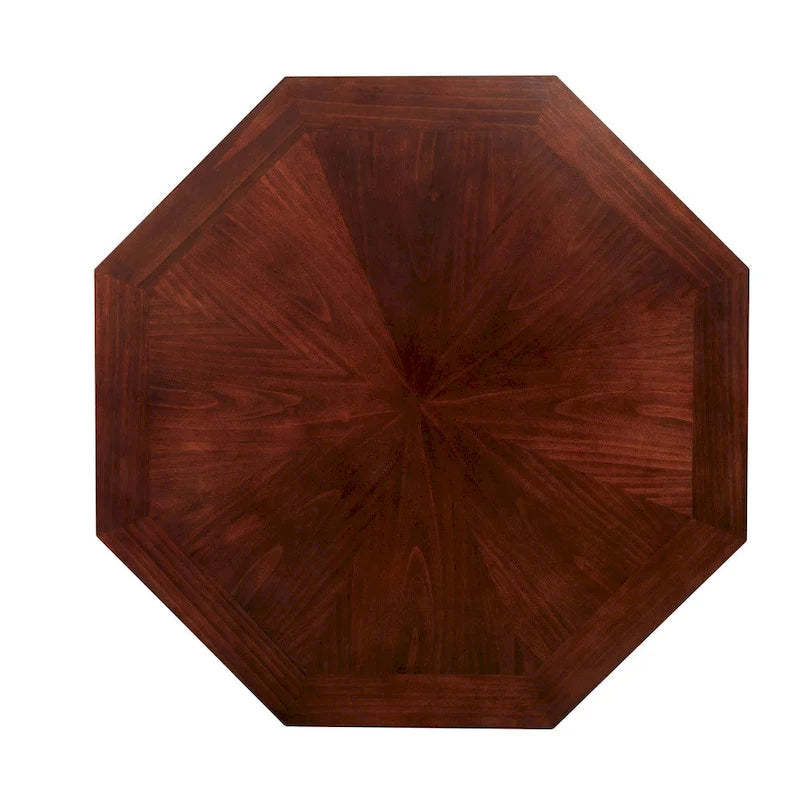 Gary Traditional Cherry Solid Wood Poker Table by