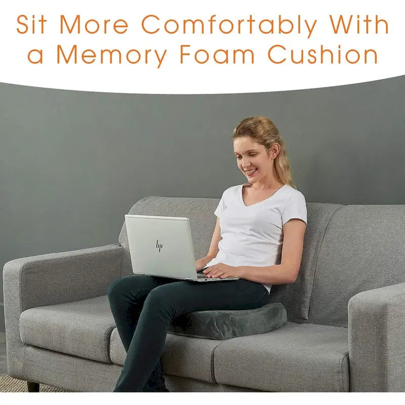 Cheer Collection Ultra Supportive Memory Foam Extra-Large Seat Cushion