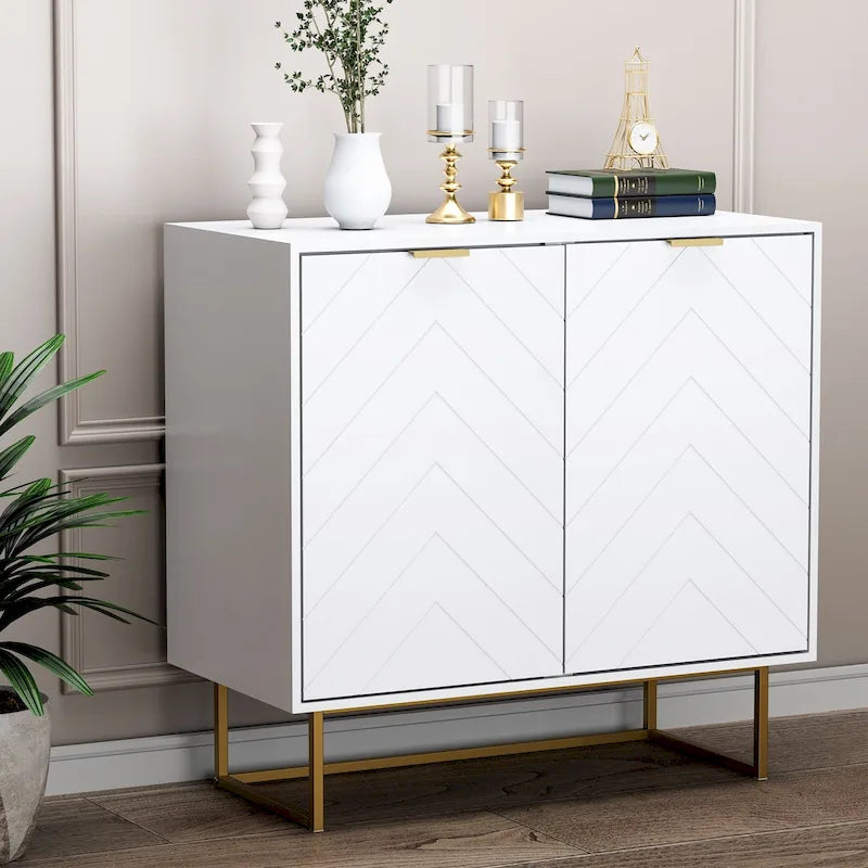 Sideboard Buffet Cabinet with Storage Adjustable Shelf Cabinet for Living Room, Kitchen