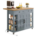 Moasis Rolling Kitchen Island with Storage & Drawers