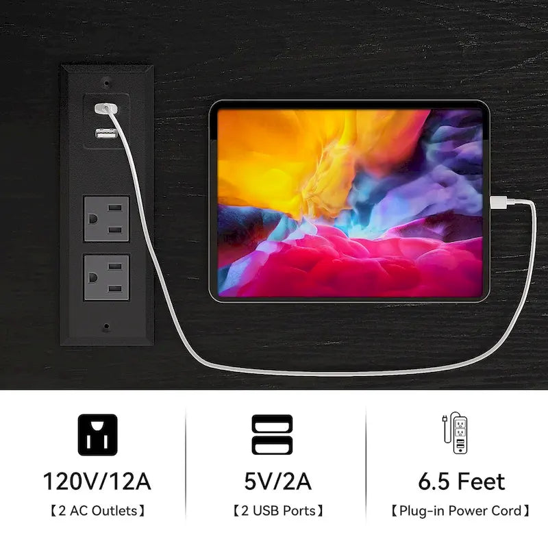 Moasis 47Farmhouse Coffee Bar Cabinet with Floating Shelf - 15.75D x 47.24W x 33.86H